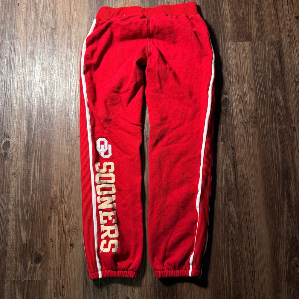 College Classics Oklahoma Sooners Mens Medium Red Jogger Sweatpants NCAA OU